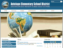 Tablet Screenshot of antelopeschools.org
